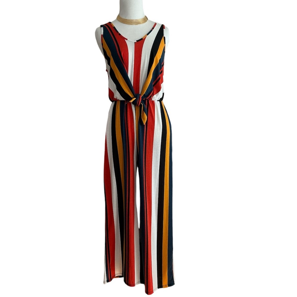Caution To The Wind Striped Jumpsuit  Size Small EUC Trousers